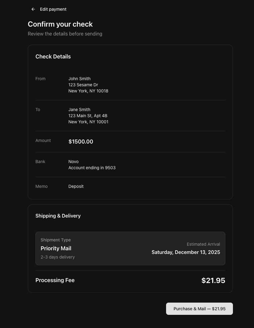 Review Payment